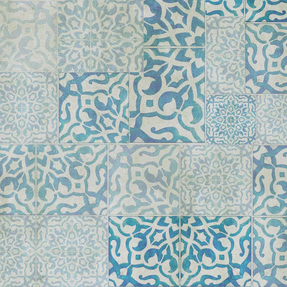 Aqua Zellige Pattern Wallpaper Texture Texture