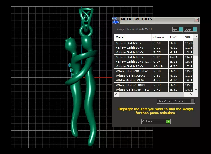Elegant Jewelry Casting Model Pendant 3DPRINTABLE MODEL 3D print model_7