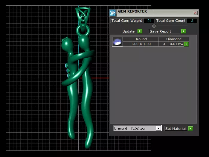 Elegant Jewelry Casting Model Pendant 3DPRINTABLE MODEL 3D print model_6