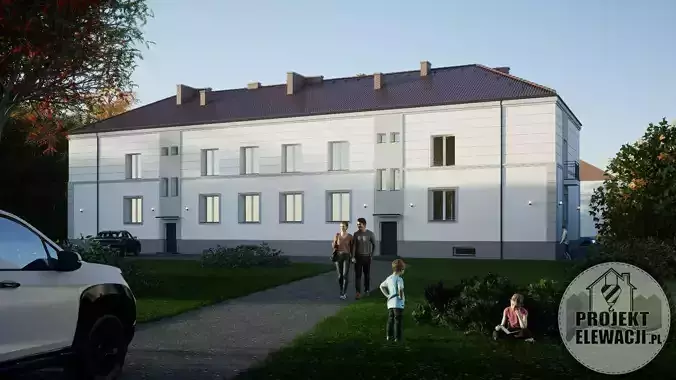 Modern Apartment Building 3D Model Renovated Classic 3D model