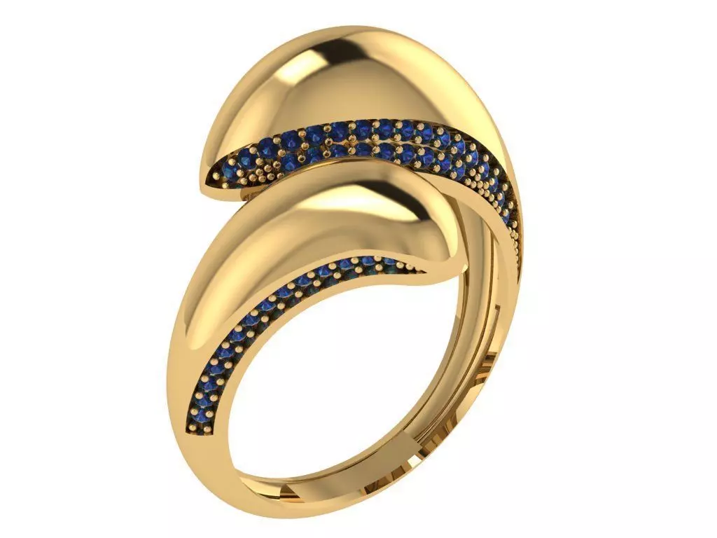 Ready Women Ring STL 3D Models  3D print model_0
