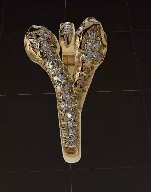 Ring of Serpents Embrace 3D print model_4