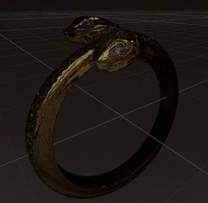 Ring of Serpents Embrace 3D print model_7
