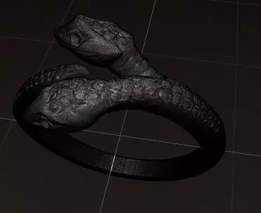 Ring of Serpents Embrace 3D print model_5