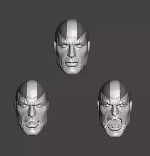DC MISTER MIRACLE JUSTICE LEAGUE EXPRESSIONS 3-PACK HEADSCULPT