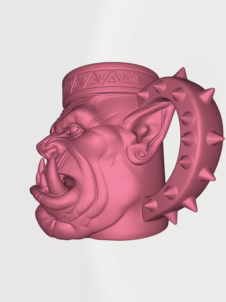Orc mug Aarda face  3D model_2