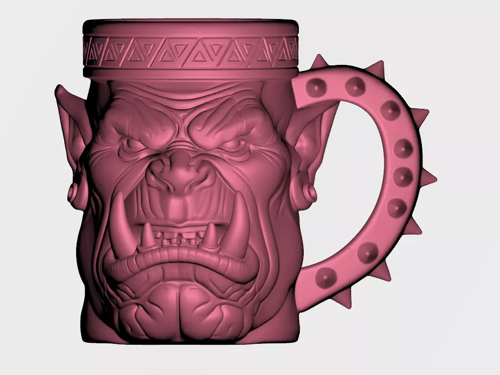 Orc mug Aarda face  3D model_4