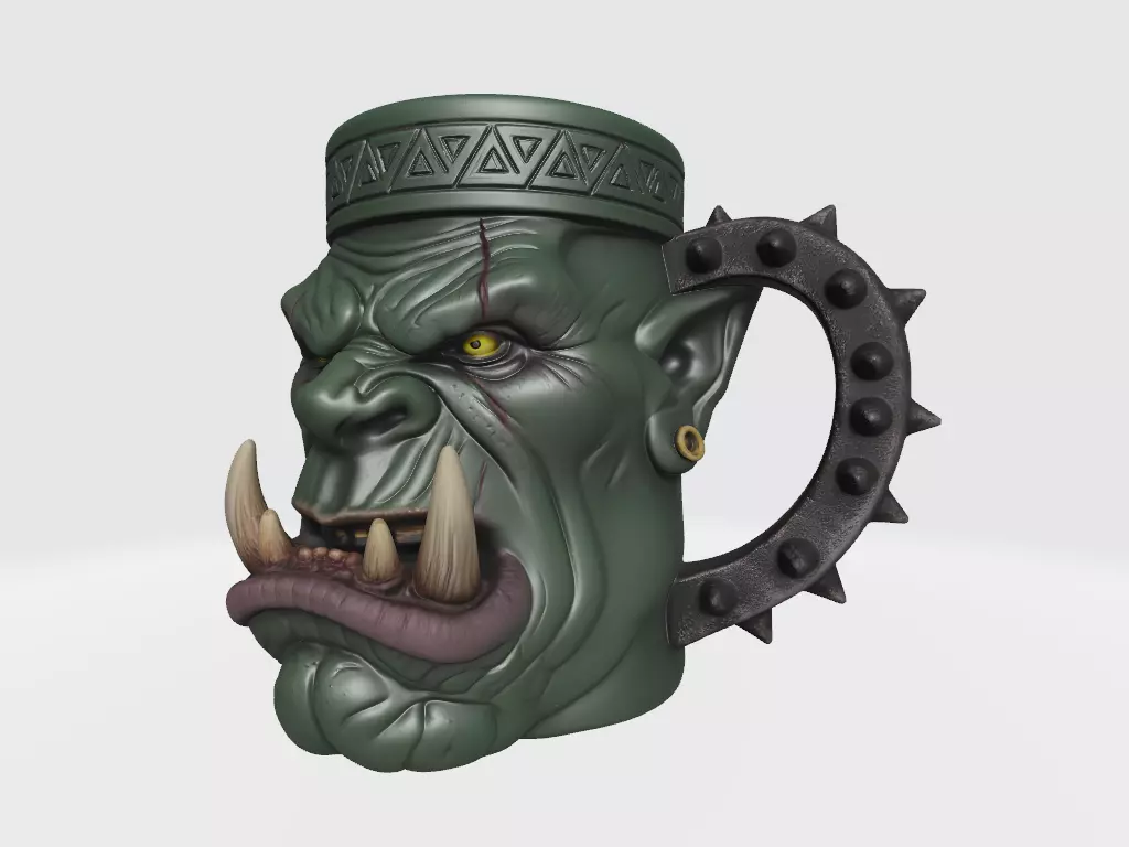 Orc mug Aarda face  3D model_1
