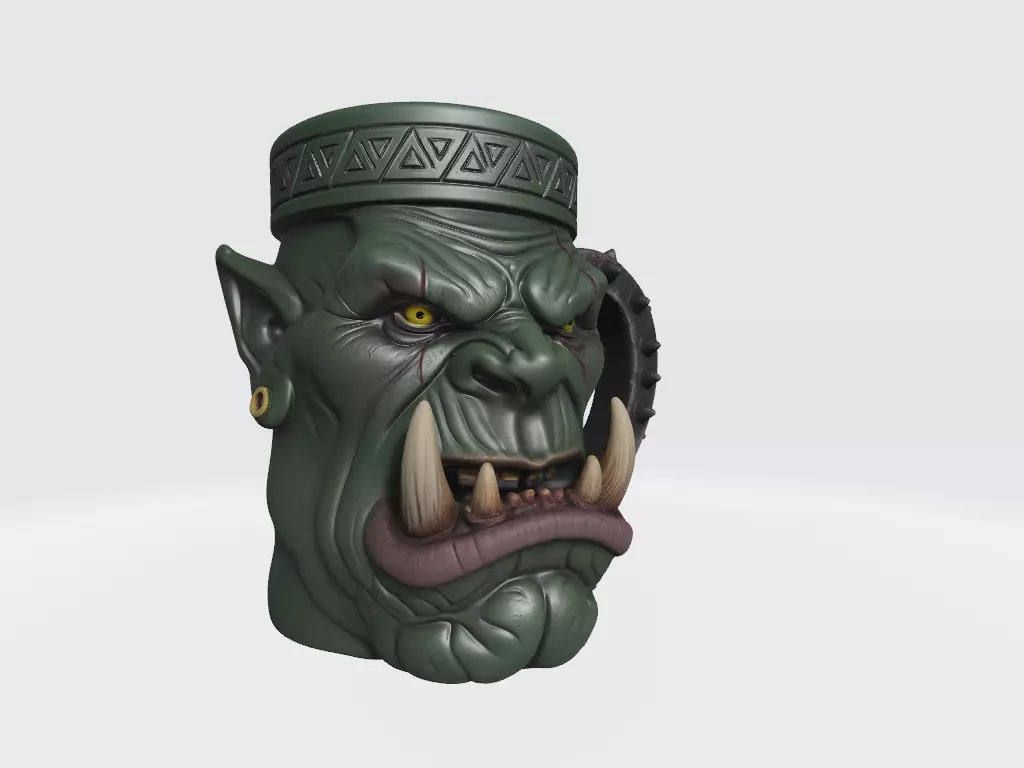 Orc mug Aarda face  3D model_3