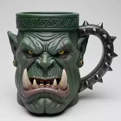 Orc mug Aarda face 