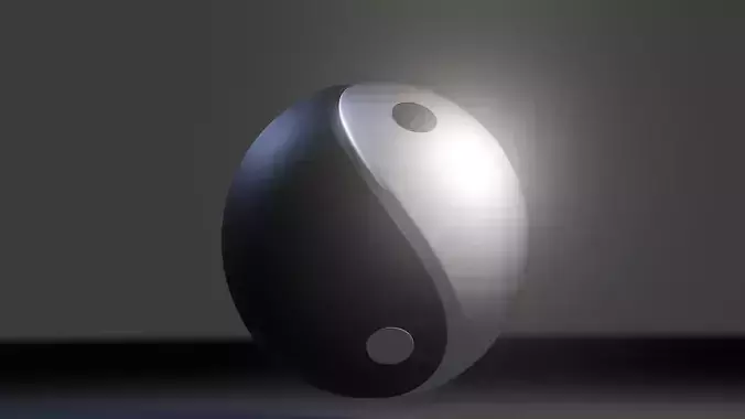 Yin Yang Symbol  High-Quality 3D Model 3D model