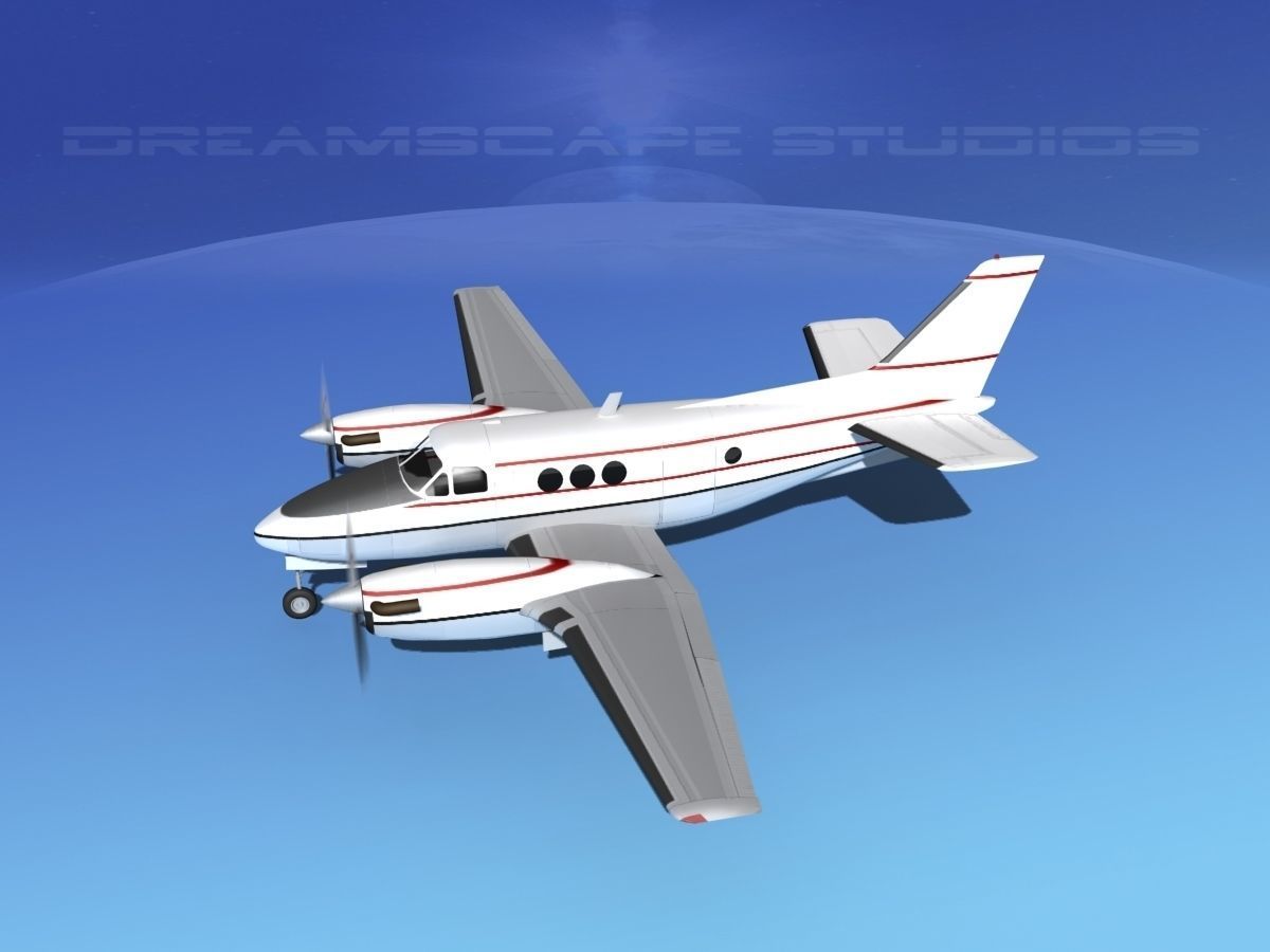 Beechcraft King Air 100 V01 3D model_8