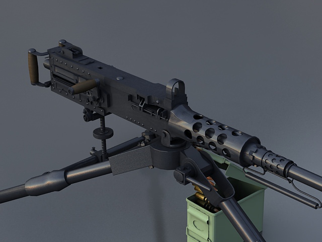  M2HB Machine Gun 3D model_5