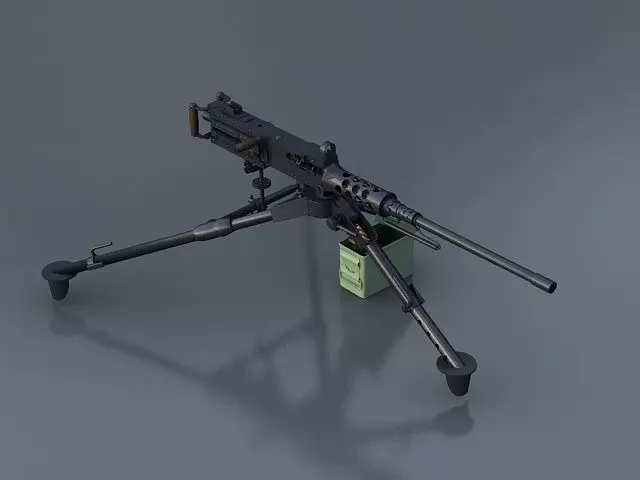  M2HB Machine Gun 3D model_0