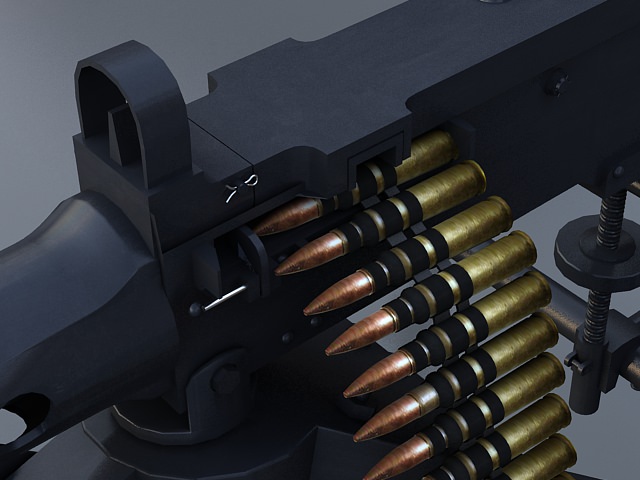 M2HB Machine Gun 3D model_6