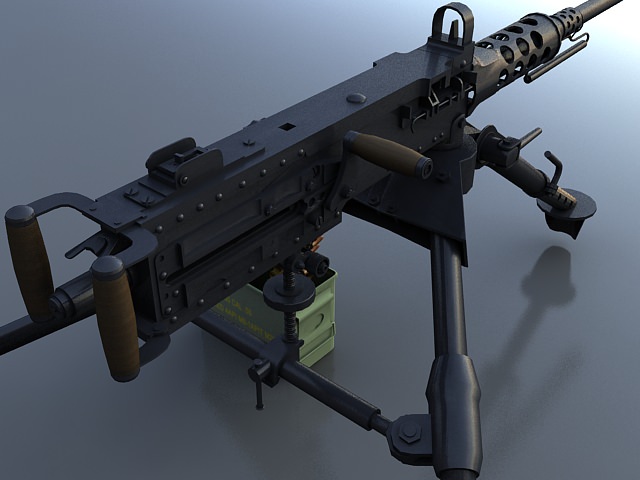 M2HB Machine Gun 3D model_4