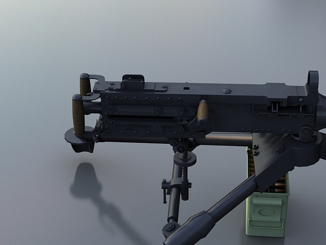  M2HB Machine Gun 3D model_8