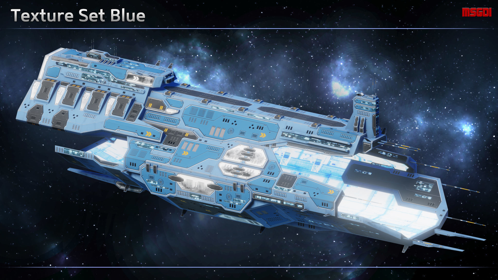 Tortuga Pirate Space Station Low-poly 3D model_6