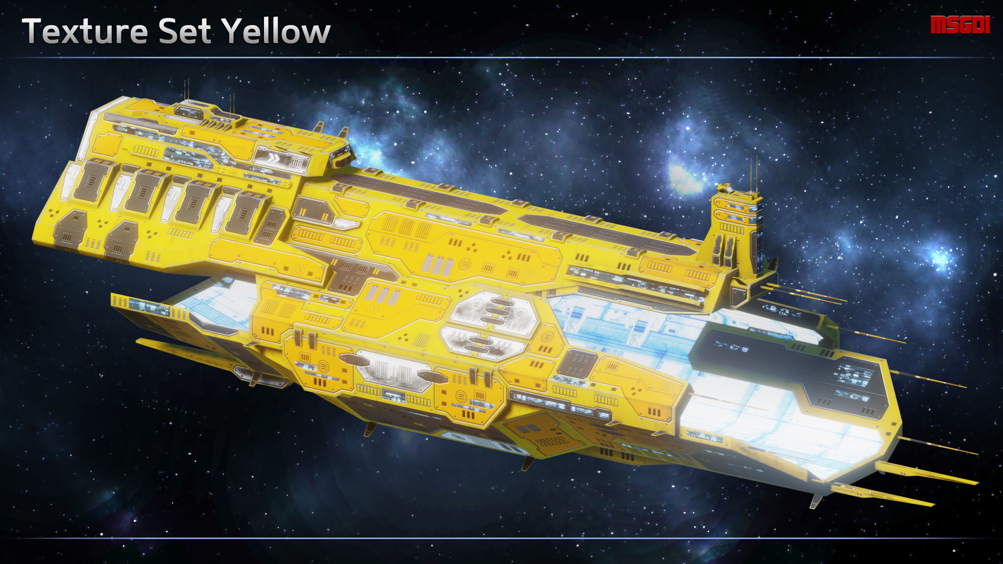 Tortuga Pirate Space Station Low-poly 3D model_11