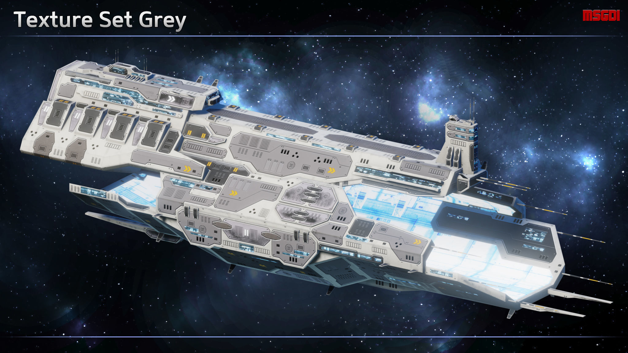 Tortuga Pirate Space Station Low-poly 3D model_8