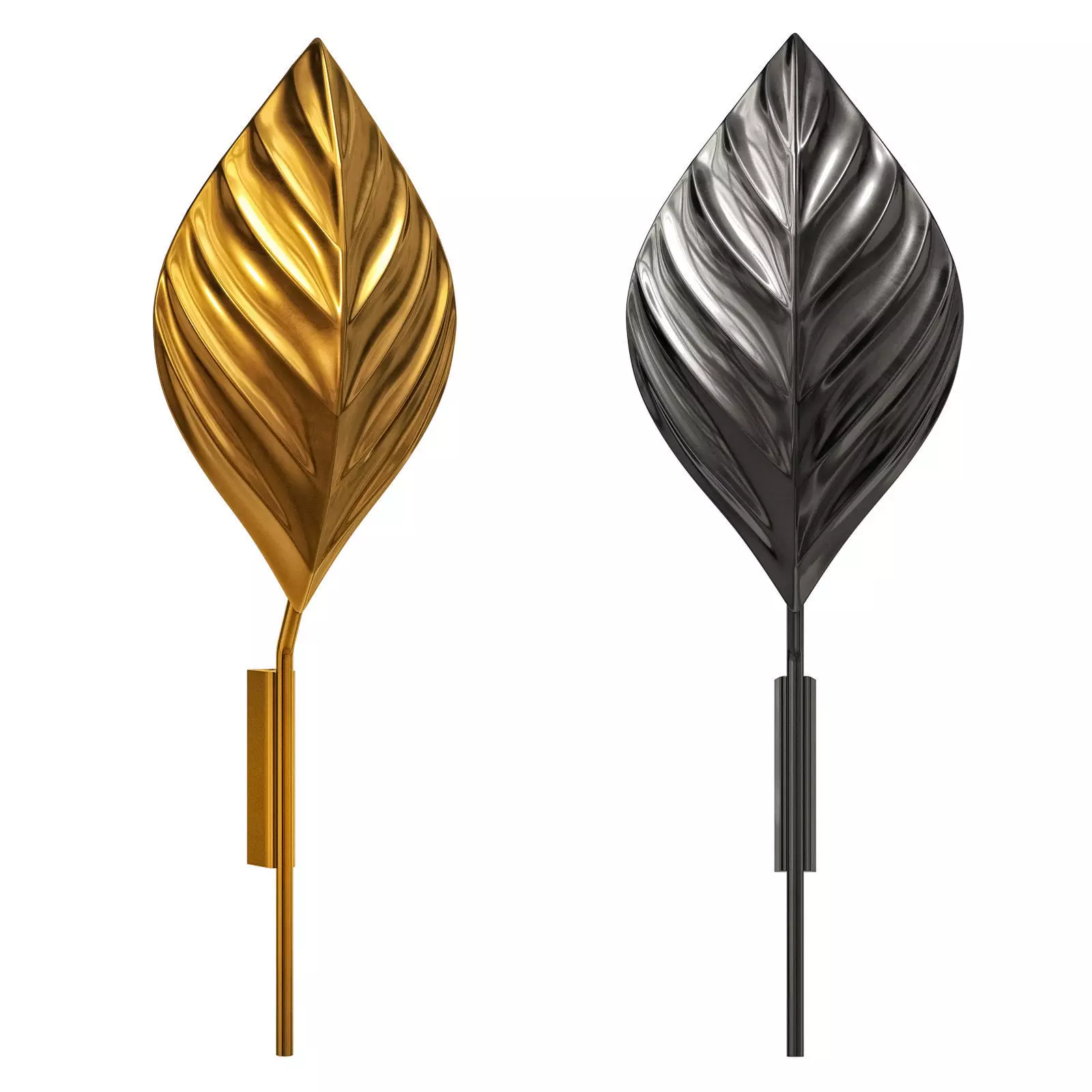 CB2 Amalia wall sconce leaf 3D model