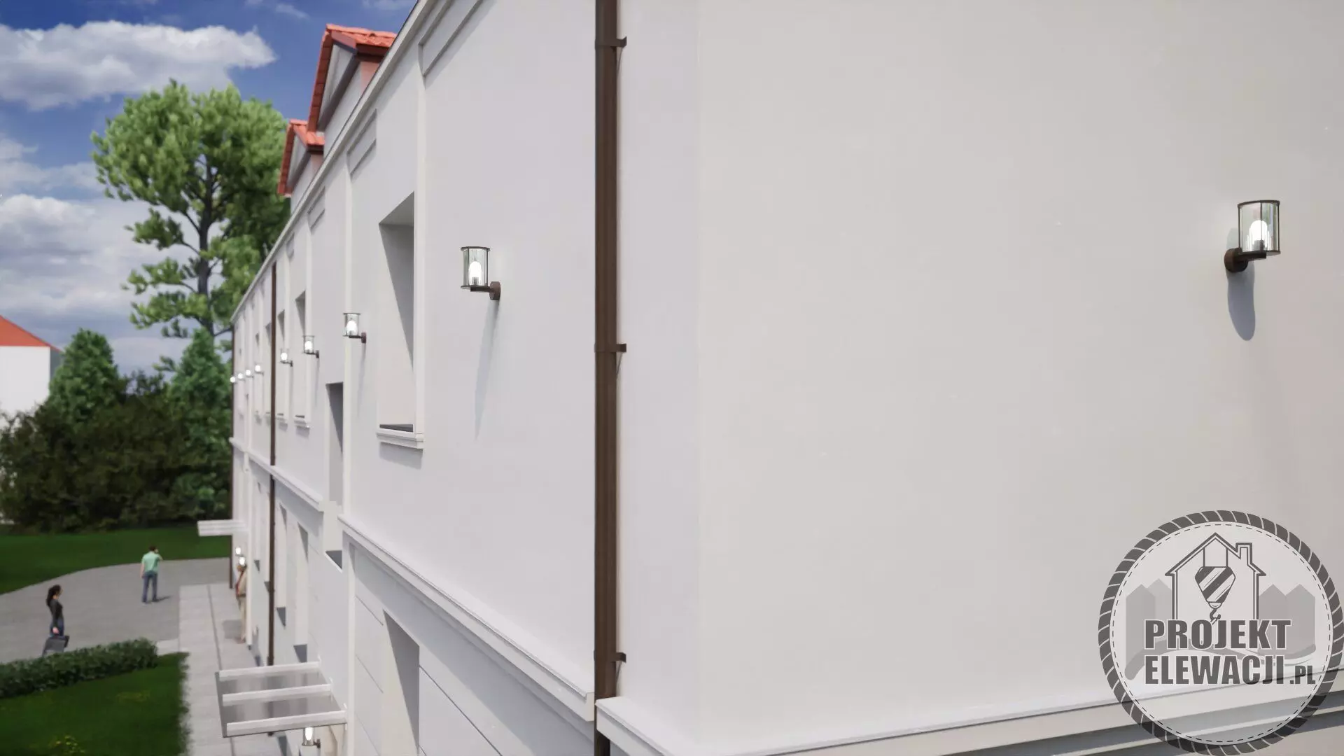 Classic Apartment Building Modern 3D Visualization 3D model_15