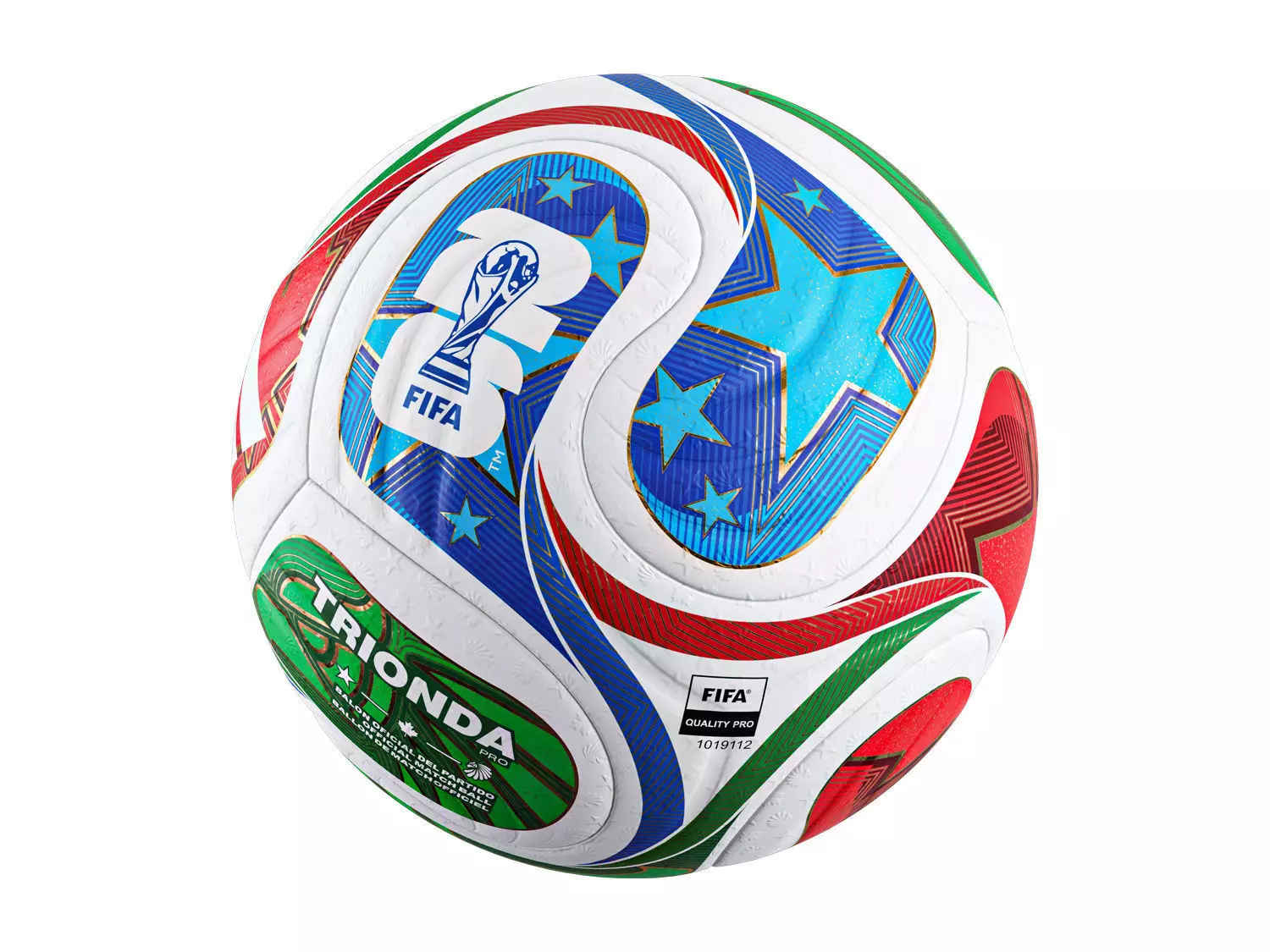 Adidas Trionda Ball World Cup 2026 Low-poly 3D model Low-poly 3D model_2