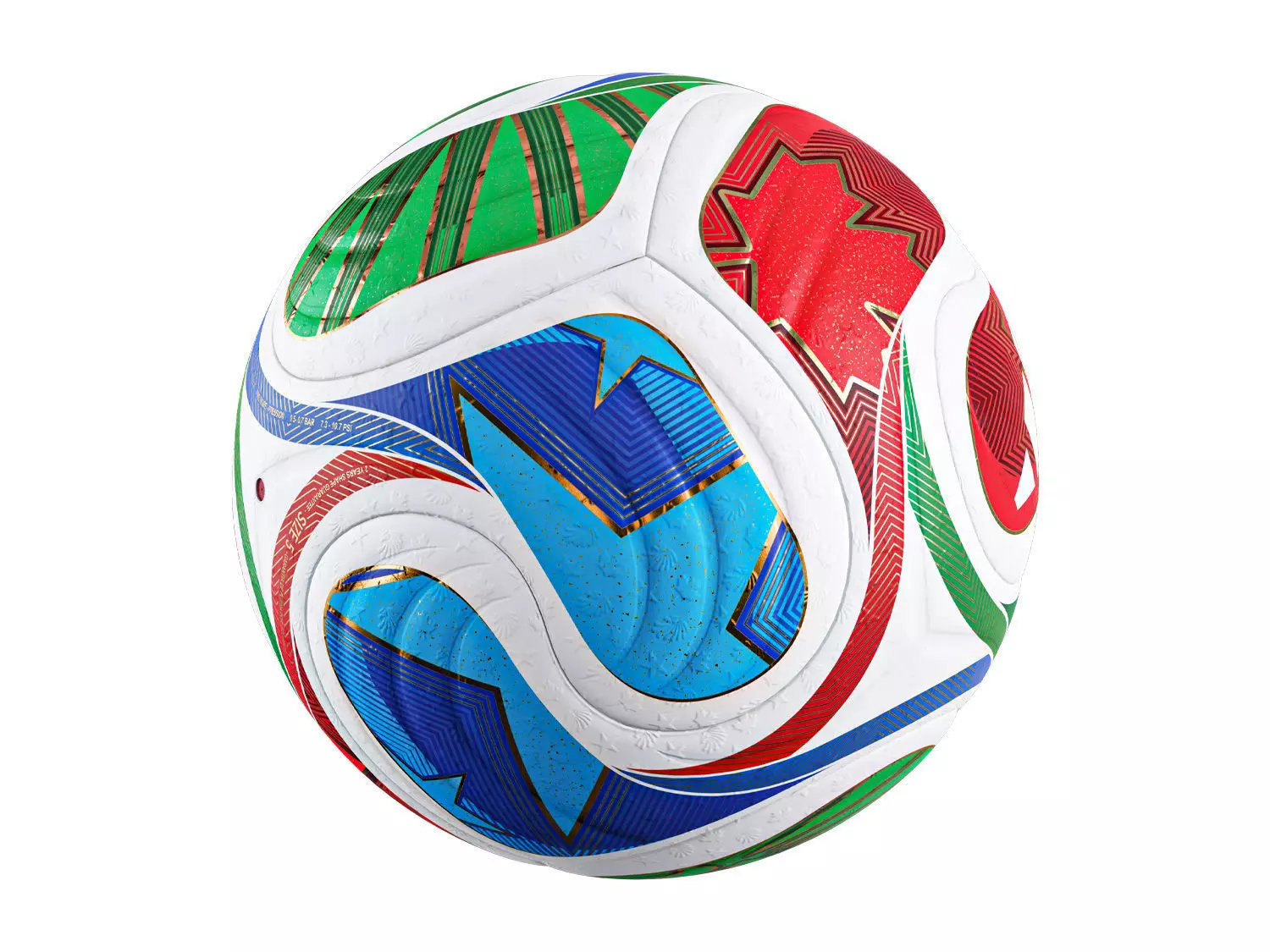 Adidas Trionda Ball World Cup 2026 Low-poly 3D model Low-poly 3D model_5