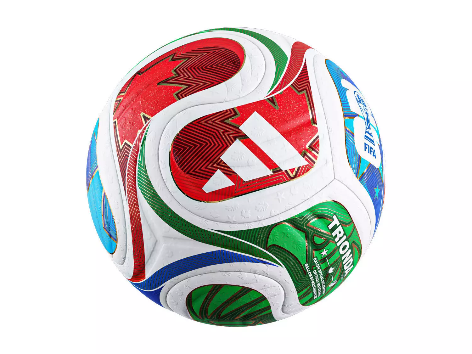 Adidas Trionda Ball World Cup 2026 Low-poly 3D model Low-poly 3D model_6