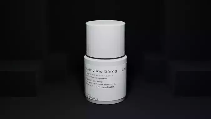 Medicine Bottle with Pills