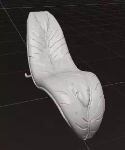 Phoenix Leaf Chaise Lounge 3D model_10