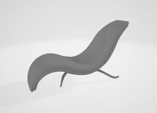 Phoenix Leaf Chaise Lounge 3D model_13