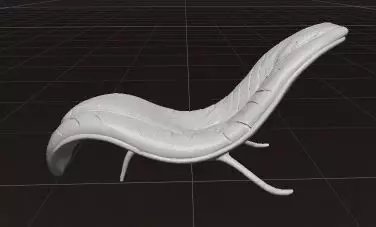 Phoenix Leaf Chaise Lounge 3D model_7