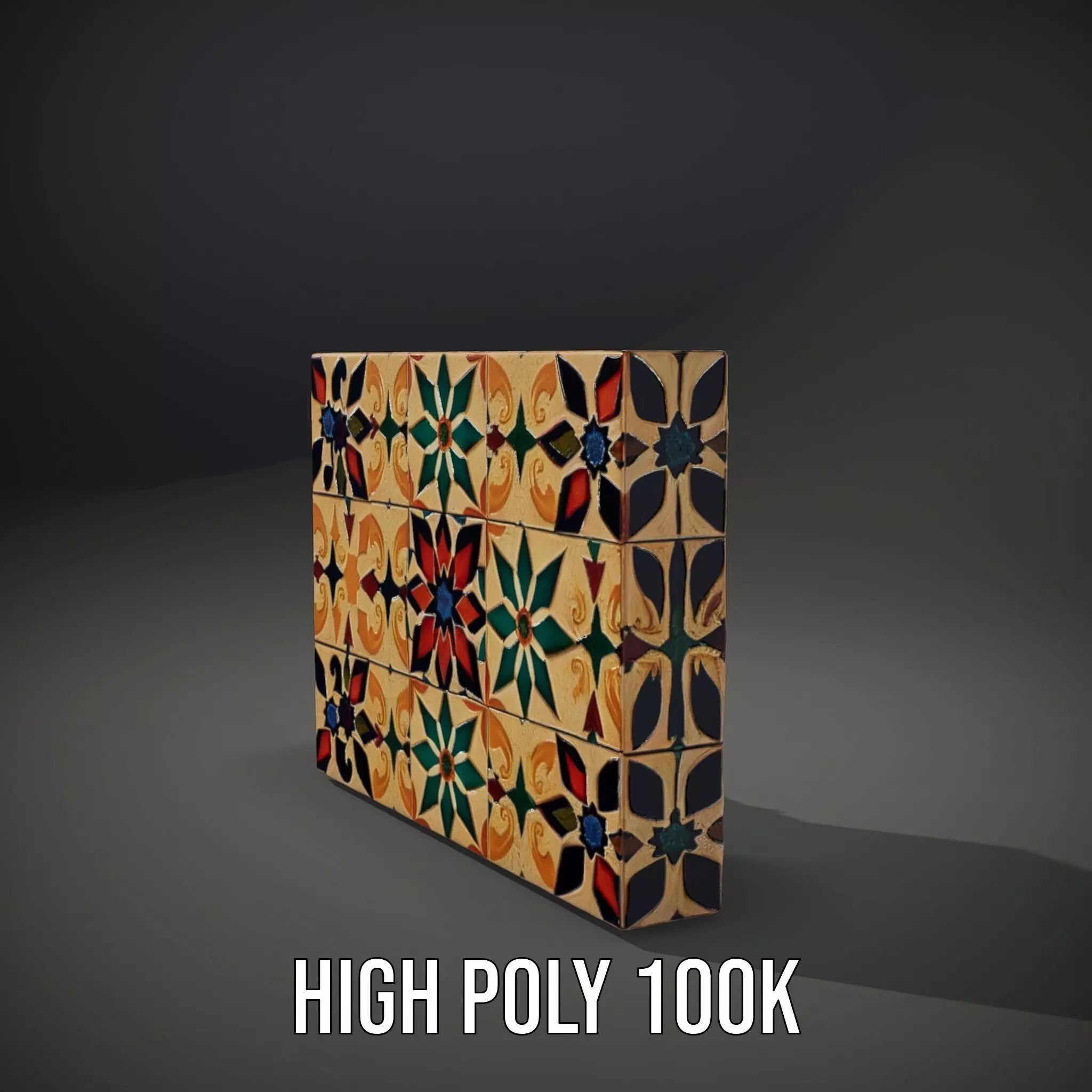 Ornate Ceramic Tile model pack Texture_9