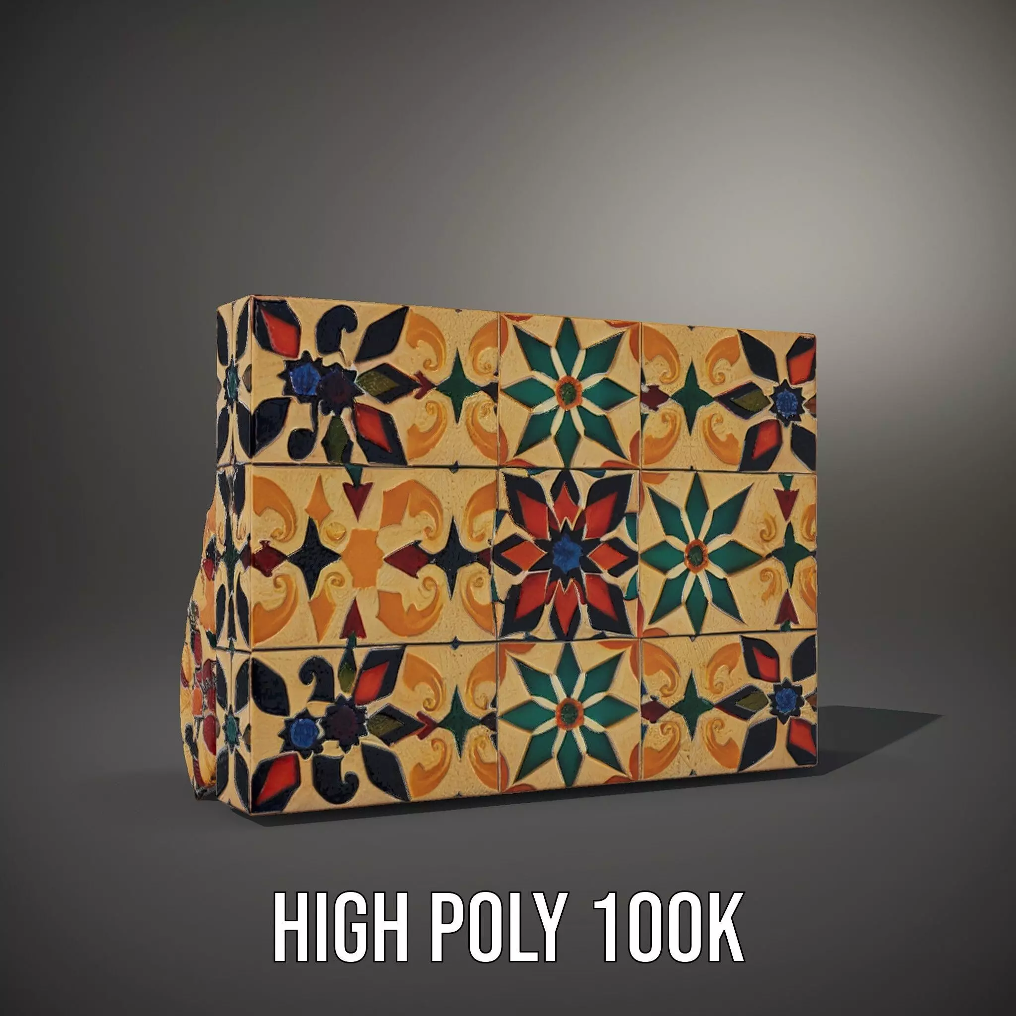 Ornate Ceramic Tile model pack Texture_11