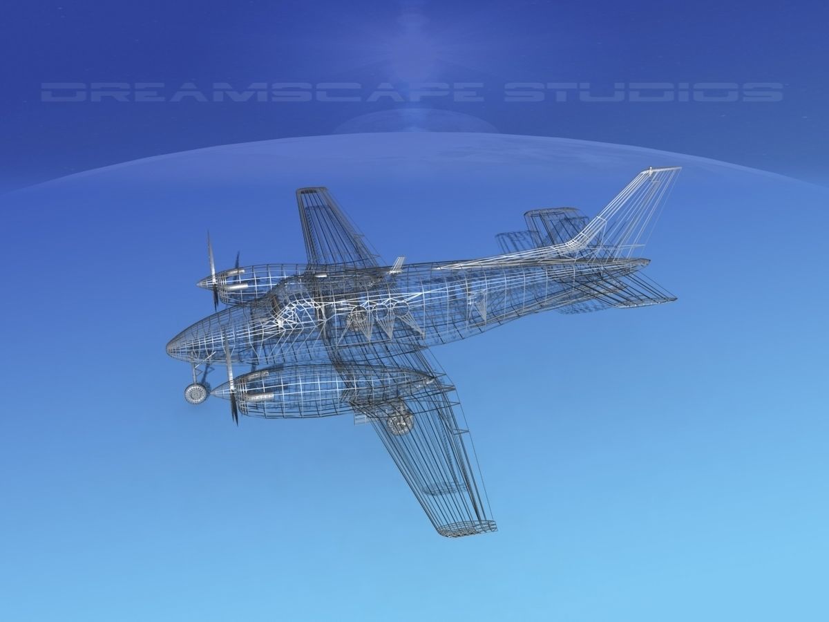 Beechcraft King Air 100 V03 3D model_14