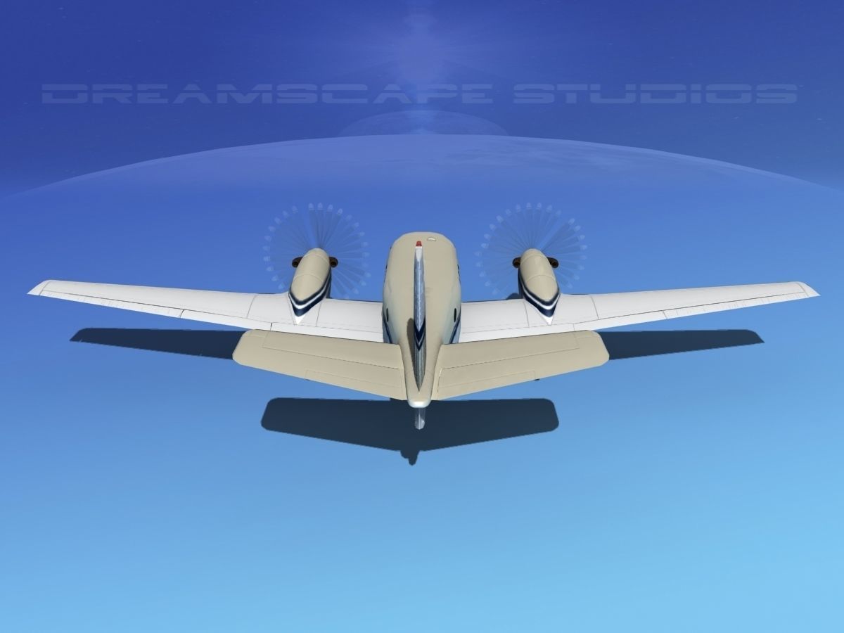 Beechcraft King Air 100 V03 3D model_6