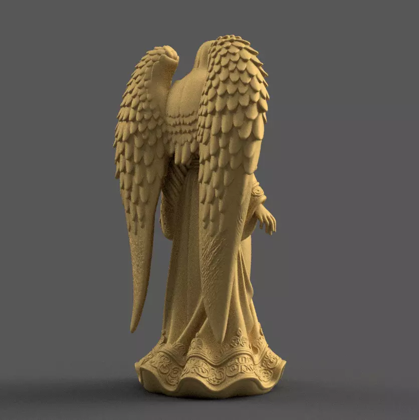 Elegant Angel STL for Christmas Nativity 3D print model_5