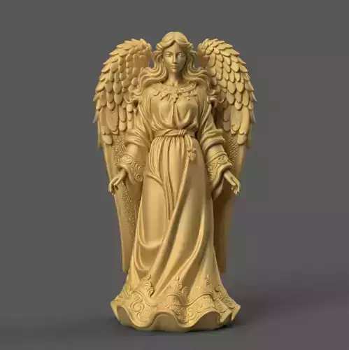 Elegant Angel STL for Christmas Nativity 3D print model