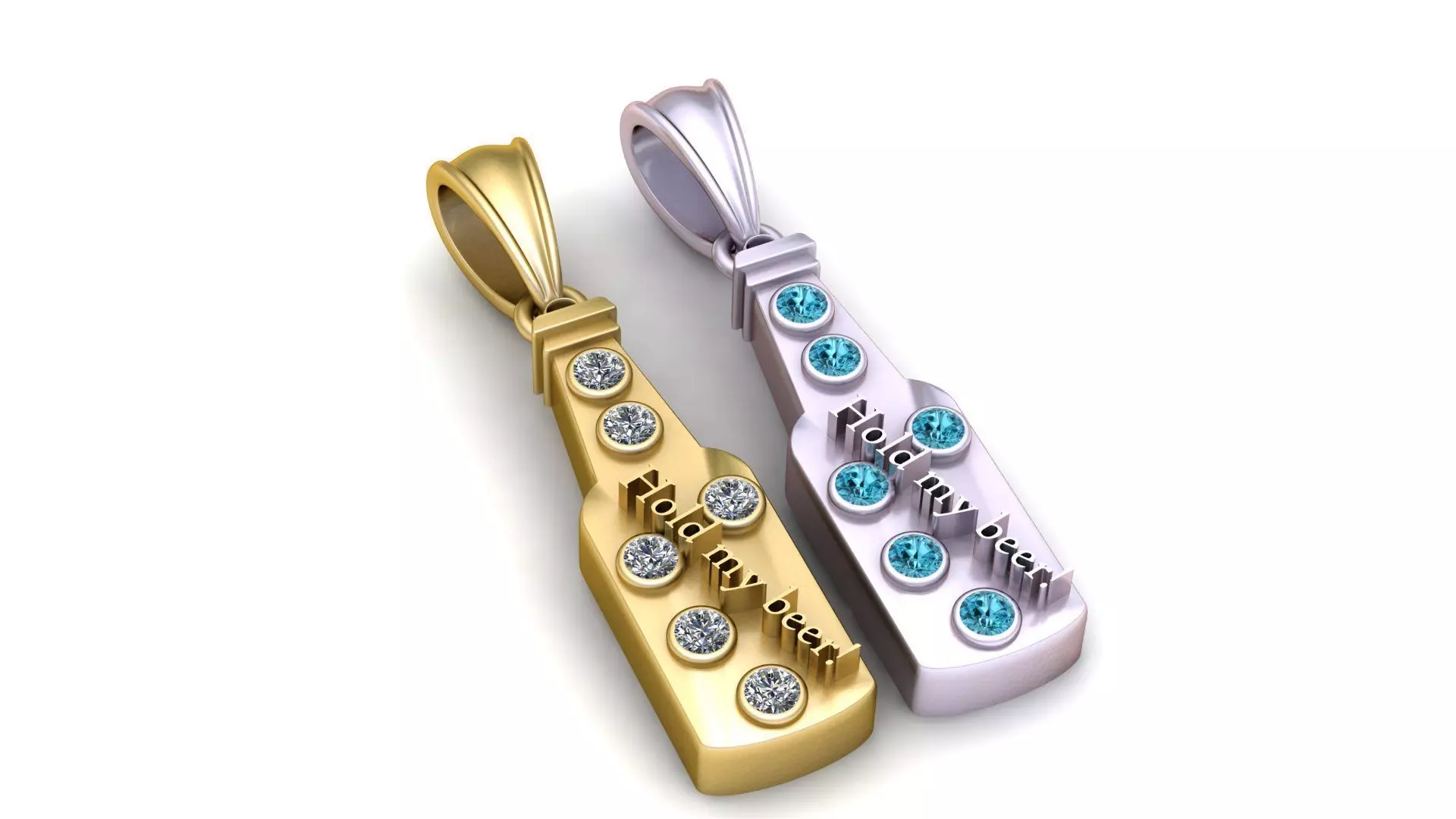 Hold My Beer Pendant 3D Printable Model 3D print model_2