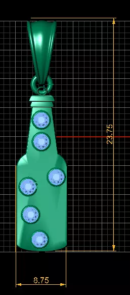 Hold My Beer Pendant 3D Printable Model 3D print model_4