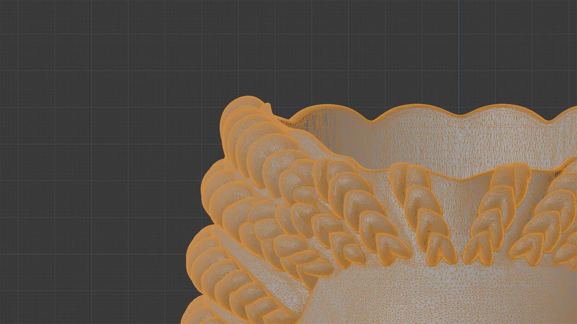 African Girl with Braids Flower Pot 3D Print Model 3D print model_7