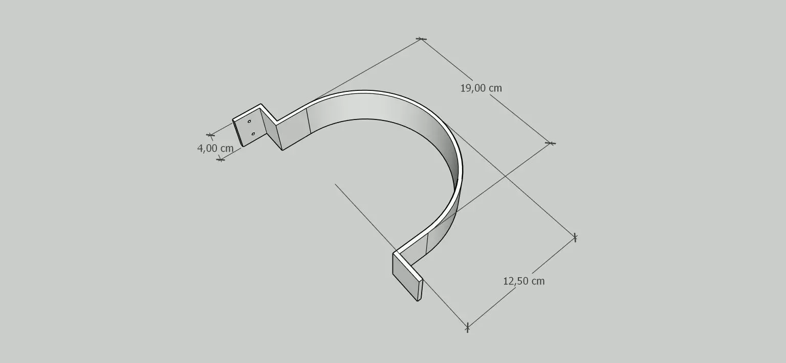 Cap Holder big - Porta gorras grande 3D print model_1