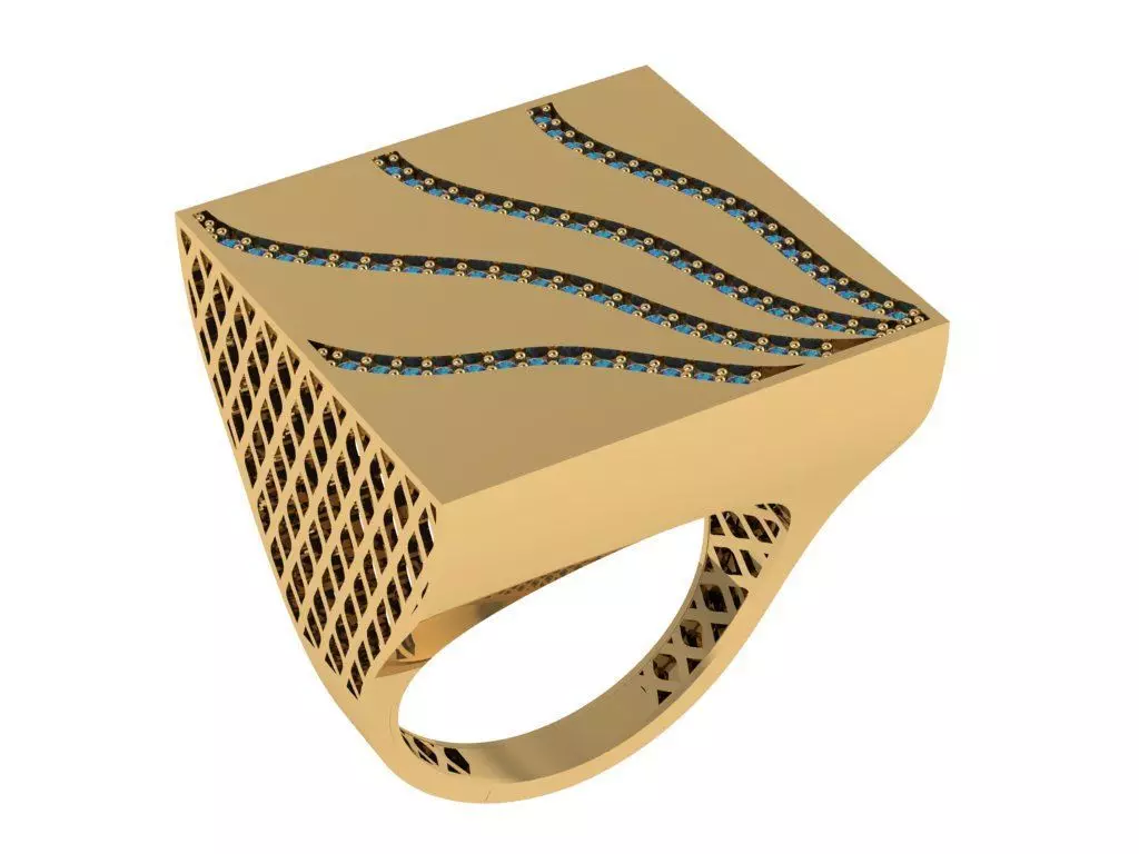 Ready Women Ring STL 3D Models  3D print model_0