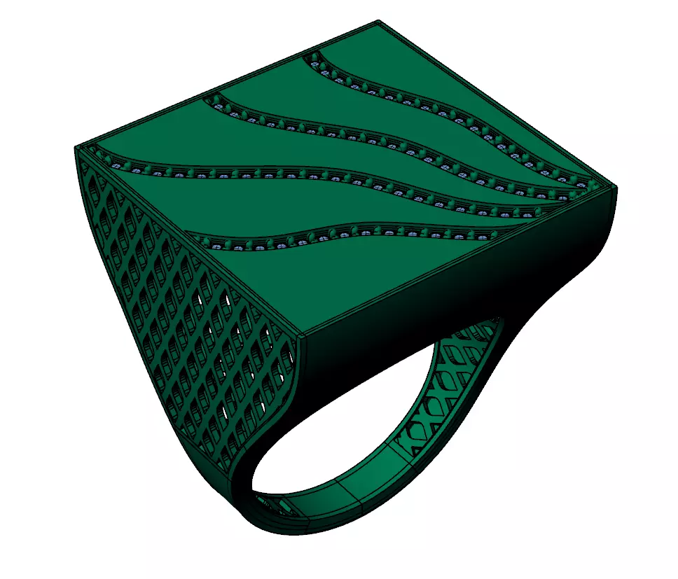 Ready Women Ring STL 3D Models  3D print model_1