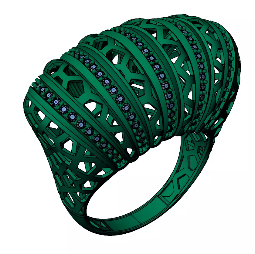Ready Women Ring STL 3D Models  3D print model_1