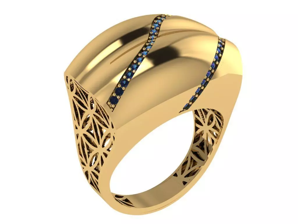 Ready Women Ring STL 3D Models  3D print model_0