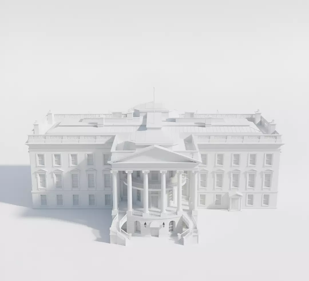 The White House Complex 3D model 3D model_0