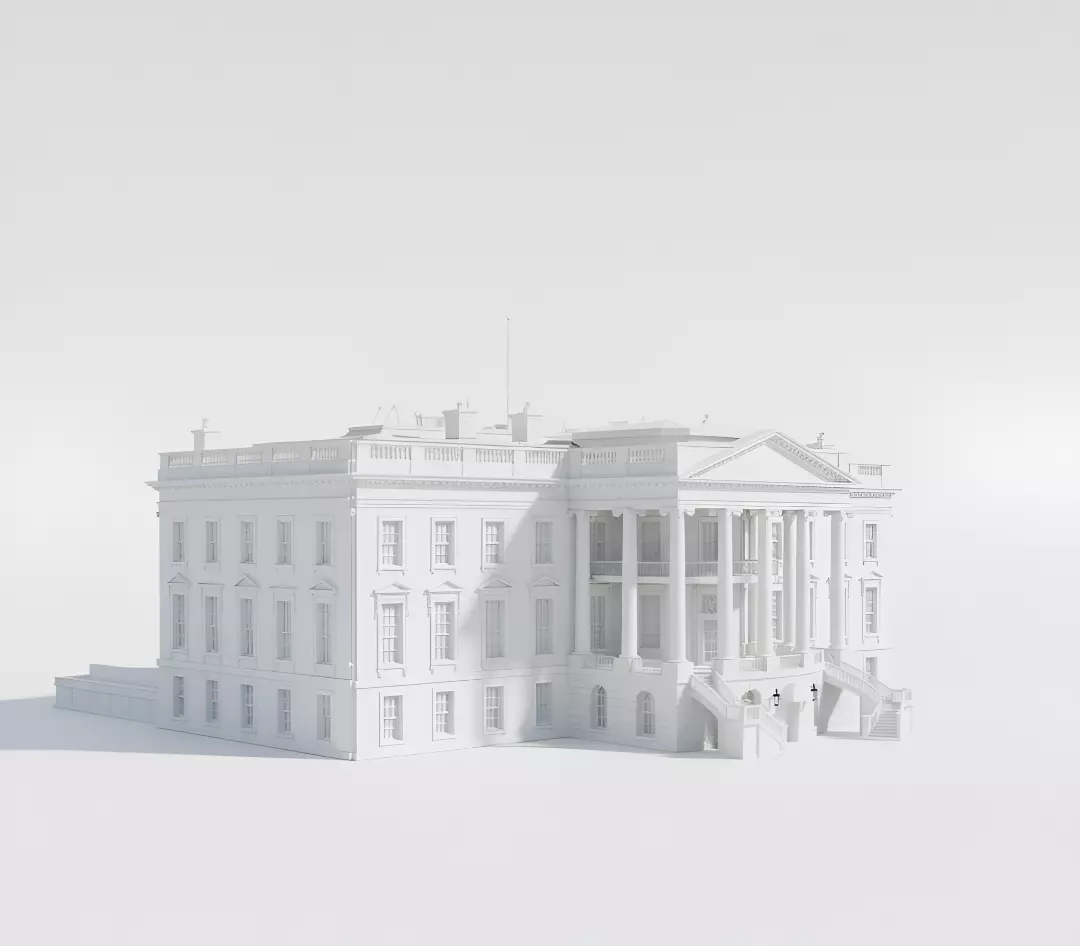 The White House Complex 3D model 3D model_2