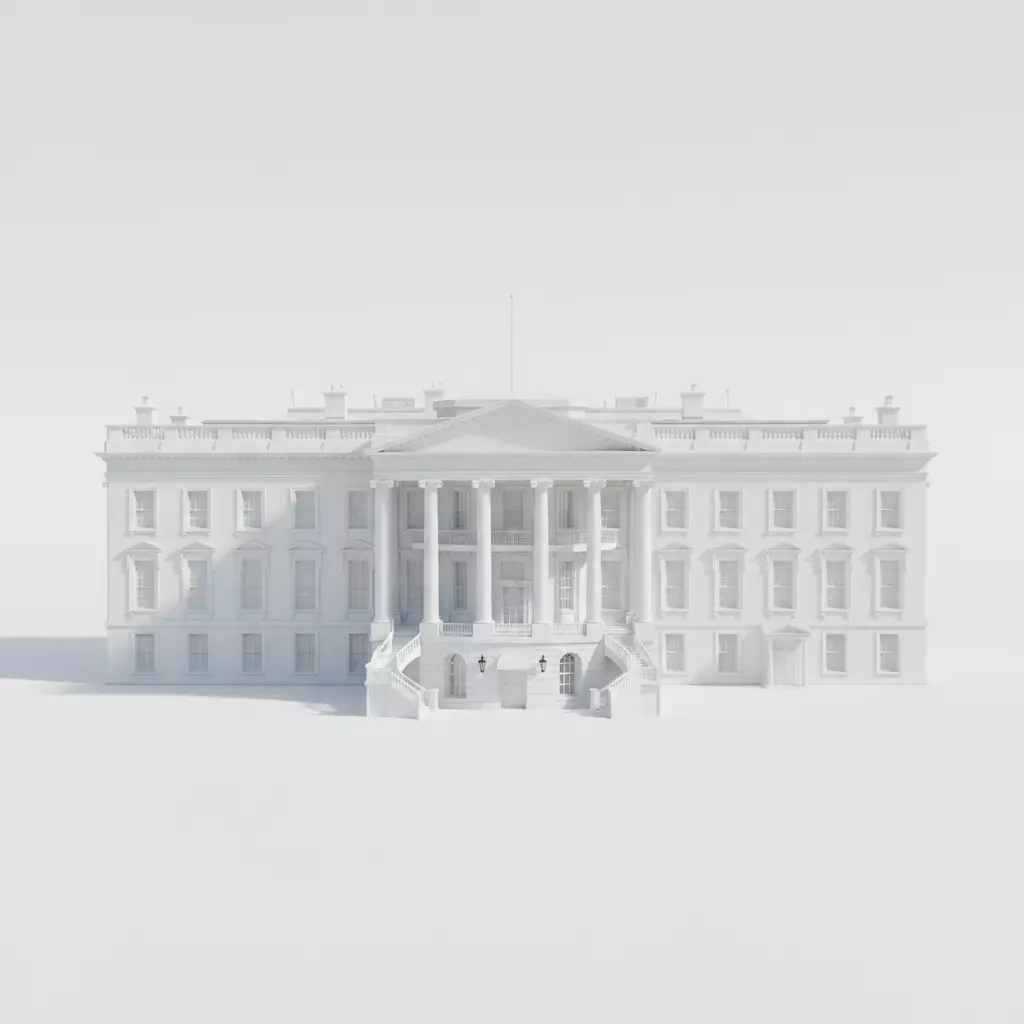 The White House Complex 3D model 3D model_3